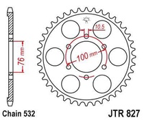 JT JTR827.48 Zadní kolečko (rozeta), 48 zubů, 532 SUZUKI GSXR 1100W 89-92