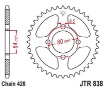 JT JTR838.35 Zadní kolečko (rozeta), 35 zubů, 428