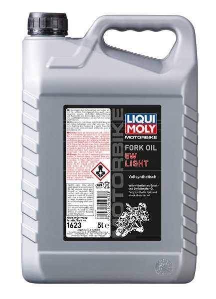 LIQUI MOLY Motorbike Fork Oil 5w Light - olej do tlumičů pro motocykly - lehký 5 l