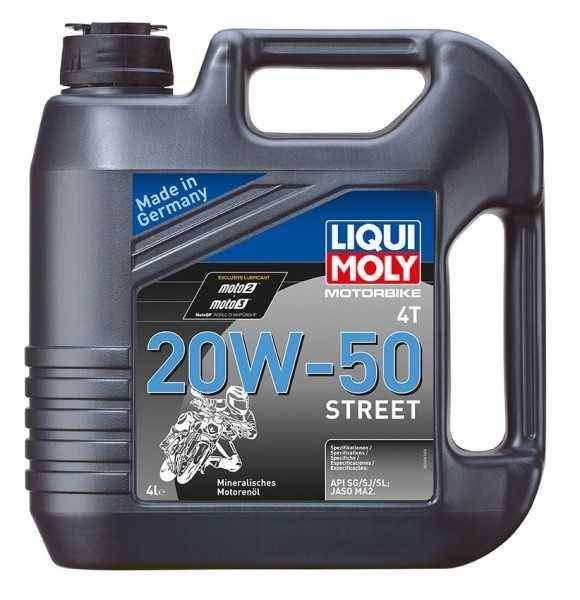 LIQUI MOLY Motorbike 4T 20W50 Street - minerální motorový olej 4 l