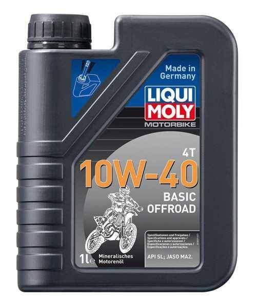 LIQUI MOLY Motorbike 4T 10W40 Basic Offroad - plně syntetický motorový olej 1 l
