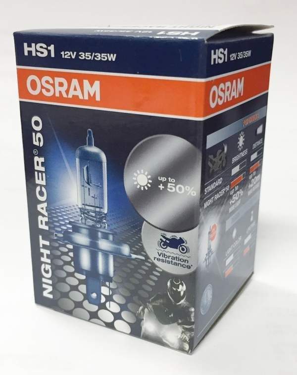 OSRAM žárovka HS1 35/35W 12V PX43T NIGHT RACER (+50%)