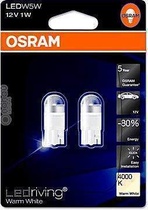 OSRAM žárovka LED RIVING WARM WHITE 4000K 1W 12V W2.1x9.5D W5W (sada 2 ks)