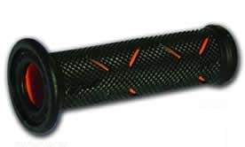 PROGRIP gumové gripy rukojetí PG717 ROAD (22+25mm, délka 122mm) barva černá/oranžová (dvoudílné) (717-201) (PG717/1)