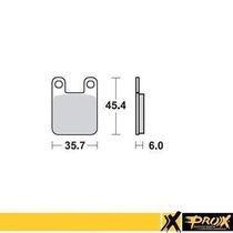 PROX brzdové destičky KH115 KTM SX 60/65 98-01 přední