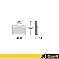 PROX brzdové destičky KH602 KTM SX 85 11-20 zadní