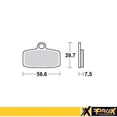 PROX brzdové destičky KH612 KTM SX 85 12-20, Freeride 250R 14-17, 350 12-17 přední