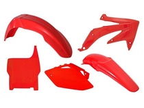 RACETECH kompletní plasty HONDA CRF 450R 05-06, barva červená (tabulka) (HO108E070)