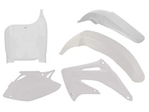 RACETECH kompletní plasty HONDA CRF 450R 02-03, barva bílá (tabulka) (HO106E041)