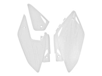 RACETECH boční tabulky zadní HONDA CRF 450X 05-17, barva bílá (FICRFXBN005)