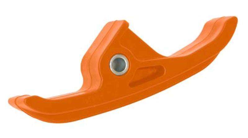 RACETECH slider řetězu (malý) KTM SX/SXF 00-10, EXC/EXCF 00-11, barva oranžová (KT03096127)
