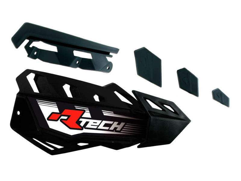 RACETECH náhradní plastové kryty rukojetí FLX / ALU / ATV, barva černá