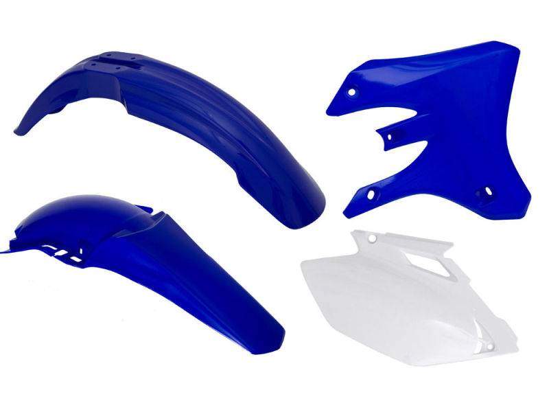 RACETECH kompletní plasty YAMAHA WRF 250-450 03-04, barva OEM bílá modrá