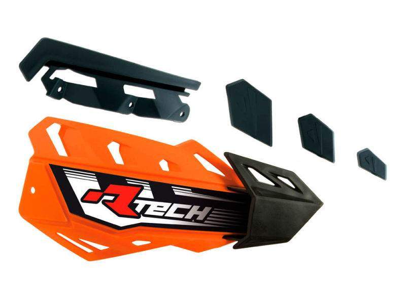 RACETECH náhradní plastové kryty rukojetí FLX / ALU / ATV, barva oranžová