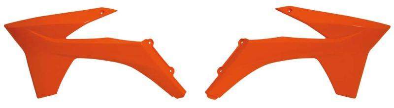 RACETECH kryt chladiče KTM SX/SXF 11-13 EXC 12-13, barva oranžová (CVKTMAR0011) (KT04022127)