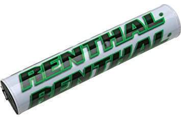 RENTHAL protektor na řídítka MINI SX PAD (205mm) ORANGE, barva zelená s logem RENTHAL