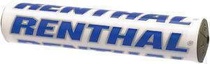 RENTHAL protektor na řídítka SX PAD (240mm), barva bílá/modrá s logem RENTHAL
