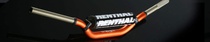 RENTHAL řídítka 1,1/8 CALA 28,6mm MX TWINWALL HANDLEBAR ORANGE KTM HIGH PADDED, barva oranžová s protektorem