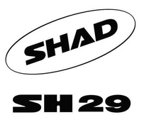SHAD Samolepky D1B291ETR bílá pro SH29