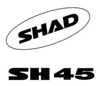 SHAD Samolepky D1B451ETR bílá pro SH45