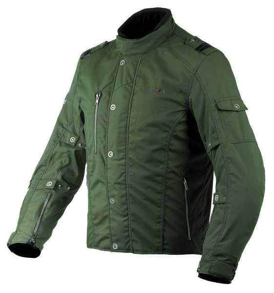 NERVE Spider zelená textilní cestovní bunda na motorku