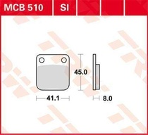 TRW MCB510SI offroad sintrované brzdové destičky na motorku