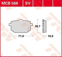 TRW MCB568SV sintrované přední brzdové destičky na motorku