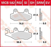 TRW MCB582SI offroad sintrované brzdové destičky na motorku