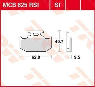 TRW MCB625SI offroad sintrované brzdové destičky na motorku