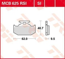 TRW MCB625SI offroad sintrované brzdové destičky na motorku