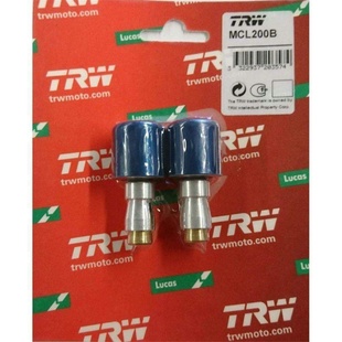 TRW LUCAS koncovky řídítek, hliníkové TRW – barva modrá