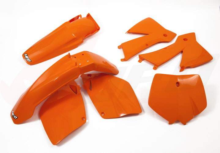 UFO kompletní plasty KTM SX-SXF 01-02, barva oranžová