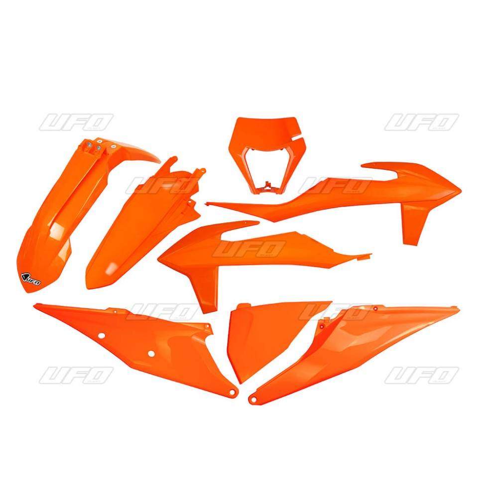 UFO kompletní plasty KTM EXC/EXC-F 20, barva oranžová