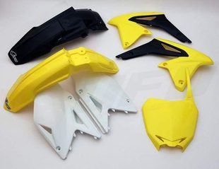 UFO kompletní plasty SUZUKI RMZ 450 13, barva OEM (žlutá/bílá/černá)