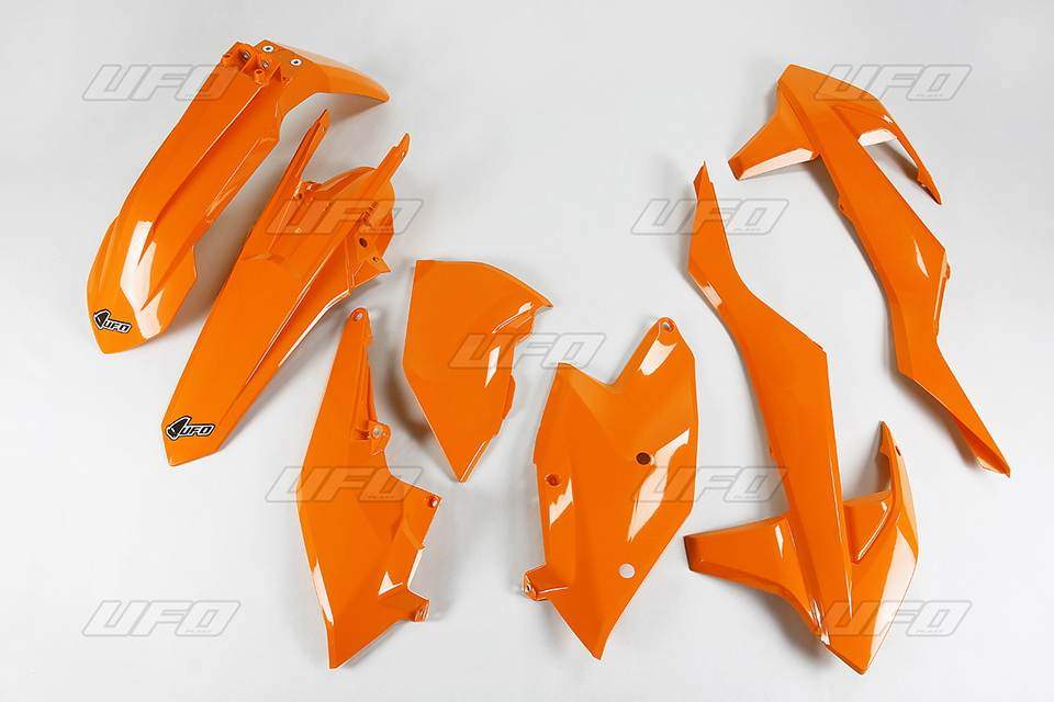 UFO kompletní plasty KTM EXC 17-18, barva oranžová