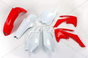 UFO kompletní plasty HONDA CRF 250R 11-13, CRF 450R 11-12, barva OEM (bílá/červená)