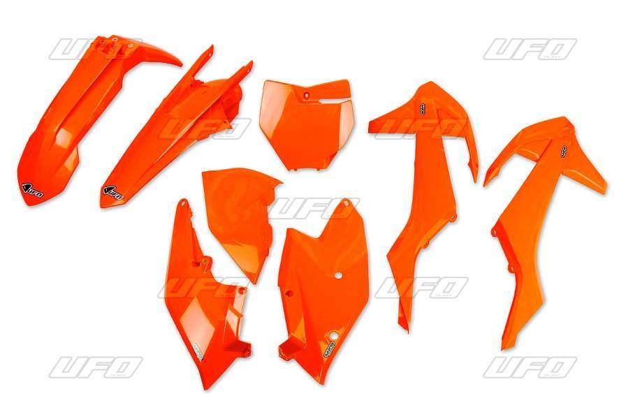 UFO kompletní plasty KTM SX/SXF 16-18 (krom SX 250 16), barva oranžová fluo