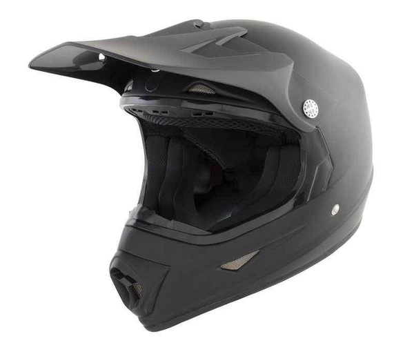 GSB XP-7 dětská černá matná krosová helma, přilba na motorku