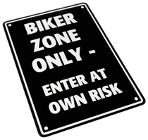 Parkovací cedule Biker zone only
