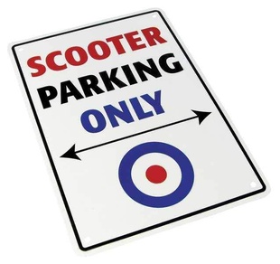 Parkovací cedule Scooter parking only