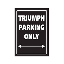 Parkovací cedule Triumph parking only