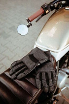 Broger CALIFORNIA černé kožené rukavice na motorku