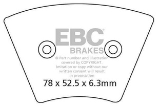 EBC FA26 organické brzdové destičky pro motorku