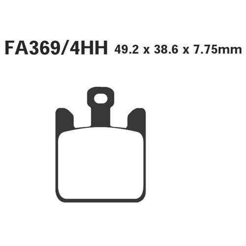 EBC FA369/4 HH 1 sada (4 destičky) sintrované brzdové destičky pro motorku