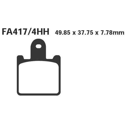 EBC FA417/4 HH 1 sada (4 destičky) sintrované brzdové destičky pro motorku