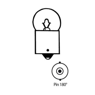 Žárovka 6V10W, Ba15s, Pin 180° Ø=18x37mm