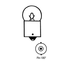 Žárovka 12V5W, Ba15s, Pin 180° Ø=18x37mm