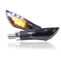 LED blinkry Dual na motorku, kombinované, tónované sklo, černá, M8