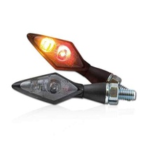 LED kombi blinkry Spark na motorku,kombinované blinkr a zadní světlo, tónované sklo, černé, M8