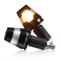 LED blinkry Conic na motorku, tónované sklo, černá, M8